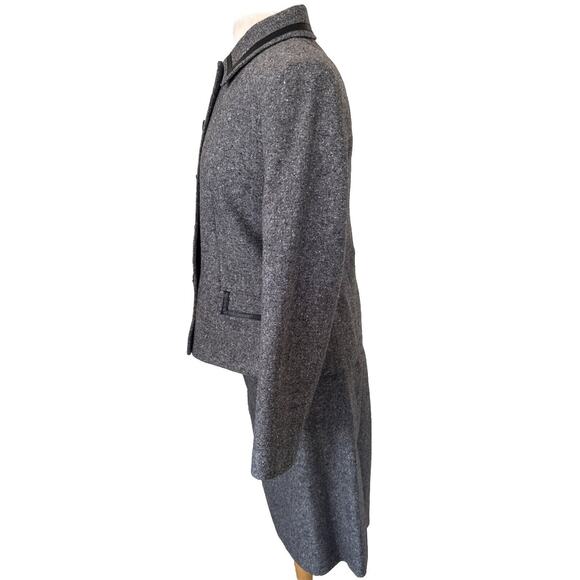 Pendleton Wool Skirt Sport Jacket Suit Size 10 Grey Professional - Picture 3 of 7